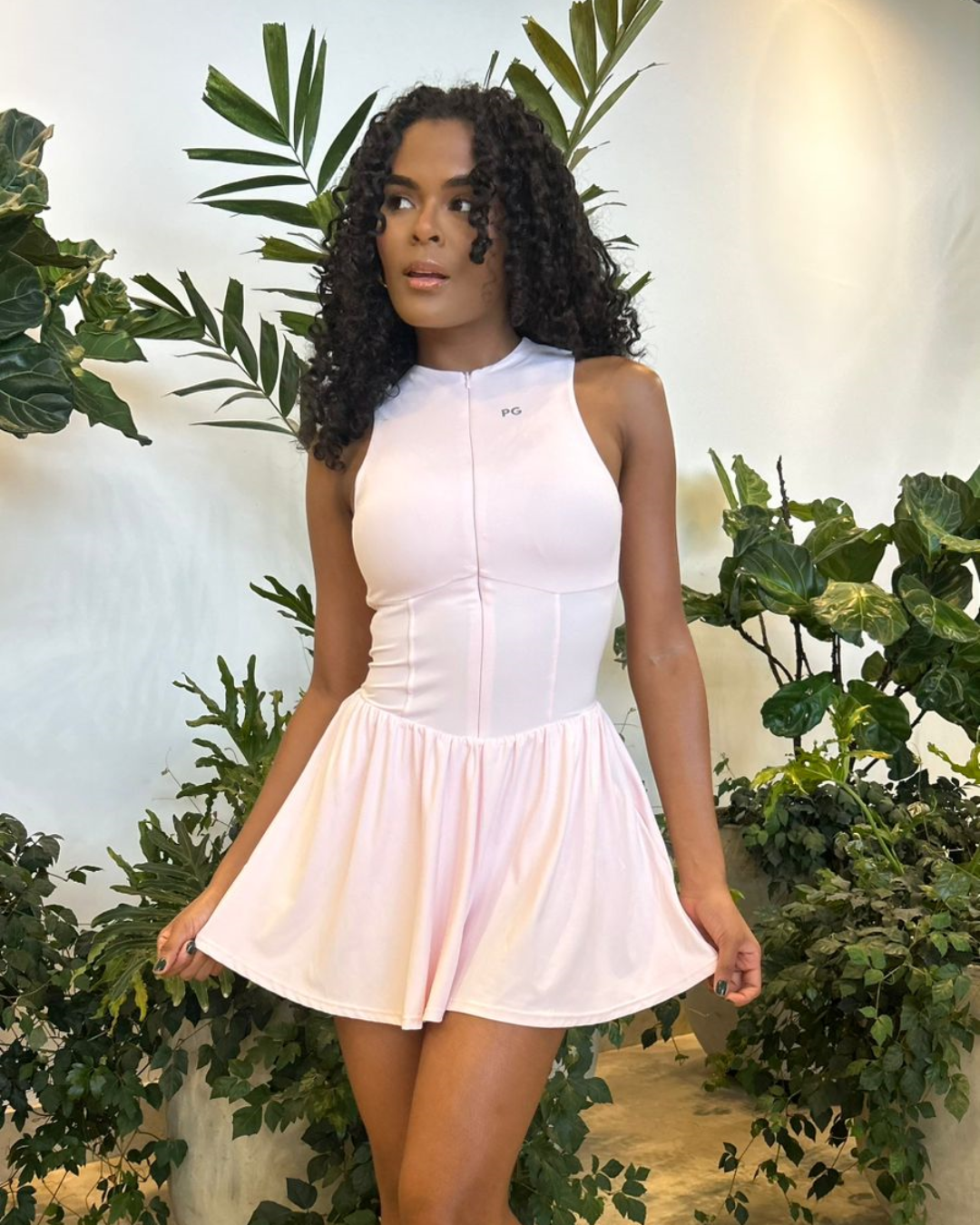 Cream Enterizo corto